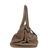 Vintage Hermes Shoulder Birkin 42 JPG Etoupe Clemence Palladium Hardware - Thumbnail View 3