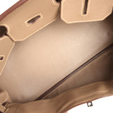 Vintage Hermes Shoulder Birkin 42 JPG Etoupe Clemence Palladium Hardware - Thumbnail View 7
