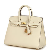 Hermes Birkin Sellier 25 Nata Epsom Gold Hardware