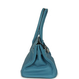 Vintage Hermes Shoulder Birkin 42 JPG Blue Jean Togo Palladium Hardware - Thumbnail View 3