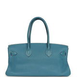 Vintage Hermes Shoulder Birkin 42 JPG Blue Jean Togo Palladium Hardware - Thumbnail View 4