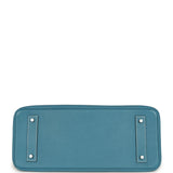 Vintage Hermes Shoulder Birkin 42 JPG Blue Jean Togo Palladium Hardware - Thumbnail View 6