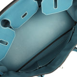 Vintage Hermes Shoulder Birkin 42 JPG Blue Jean Togo Palladium Hardware - Thumbnail View 8