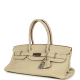 Vintage Hermes Shoulder Birkin 42 JPG Parchemin Clemence Palladium Hardware