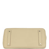 Vintage Hermes Shoulder Birkin 42 JPG Parchemin Clemence Palladium Hardware