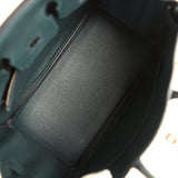 Pre-owned Hermes Birkin 25 Vert Cypress Togo Gold Hardware - Thumbnail View 8