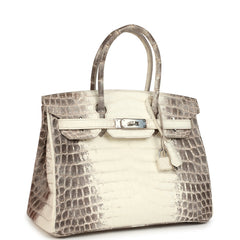 Hermes Birkin 30 Himalaya Niloticus Crocodile Palladium Hardware