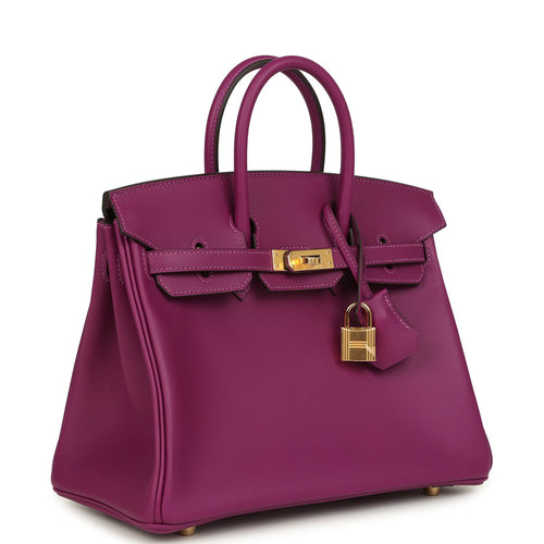 Hermes Birkin 25 Anemone Swift Gold Hardware