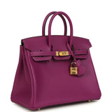 Hermes Birkin 25 Anemone Swift Gold Hardware