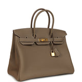 Hermes Birkin 35 Etoupe Togo Gold Hardware