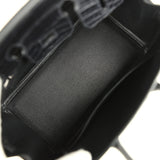 Hermes Birkin 25 Black Matte Alligator Brushed Palladium Hardware