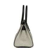 Hermes Shoulder Birkin Light 39 Multicolor Toile and Black Swift Palladium Hardware