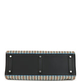 Hermes Shoulder Birkin Light 39 Multicolor Toile and Black Swift Palladium Hardware