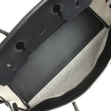 Hermes Shoulder Birkin Light 39 Multicolor Toile and Black Swift Palladium Hardware