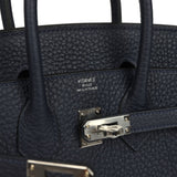 Hermes Birkin 25 Bleu Nuit Togo Palladium Hardware
