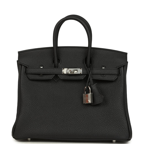 Hermes Birkin 25 Black Togo Palladium Hardware