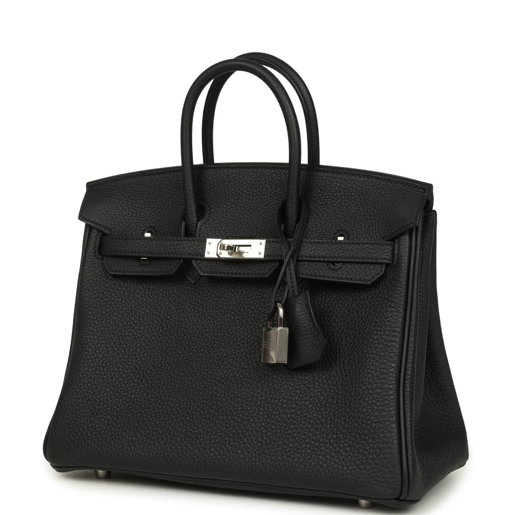 Hermes Birkin 25 Black Togo Palladium Hardware