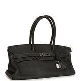 Vintage Hermes Shoulder Birkin 42 JPG Graphite Clemence Palladium Hardware - Thumbnail View 2