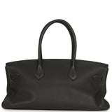 Vintage Hermes Shoulder Birkin 42 JPG Graphite Clemence Palladium Hardware - Thumbnail View 4