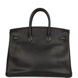 Vintage Hermes Birkin 35 Black Ardennes Gold Hardware - Thumbnail View 4