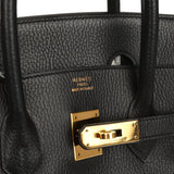 Vintage Hermes Birkin 35 Black Ardennes Gold Hardware - Thumbnail View 7