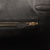 Vintage Hermes Birkin 35 Black Ardennes Gold Hardware - Thumbnail View 9