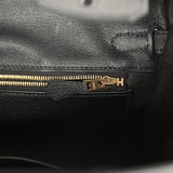 Hermes Birkin 25 Black Togo Gold Hardware