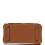 Hermes Special Order (HSS) Birkin 25 Gold and Craie Togo Rose Gold Hardware