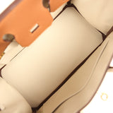 Hermes Special Order (HSS) Birkin 25 Gold and Craie Togo Rose Gold Hardware