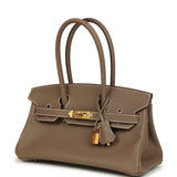 Hermes Shoulder Birkin Light 29 Etoupe Evercolor Gold Hardware