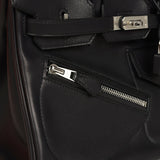 Hermes Limited Edition Birkin Rock 25 Black Volupto Palladium Hardware