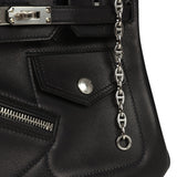 Hermes Limited Edition Birkin Rock 25 Black Volupto Palladium Hardware