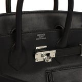 Hermes Limited Edition Birkin Rock 25 Black Volupto Palladium Hardware