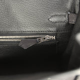 Hermes Limited Edition Birkin Rock 25 Black Volupto Palladium Hardware