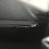 Hermes Birkin Sellier 25 Black Box Palladium Hardware