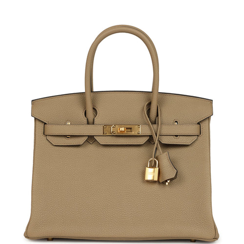 Hermes Birkin 30 Beige Marfa Togo Gold Hardware
