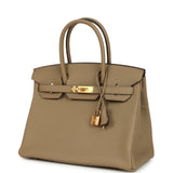 Hermes Birkin 30 Beige Marfa Togo Gold Hardware