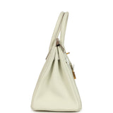 Pre-owned Hermes Birkin 30 Mushroom Togo Gold Hardware