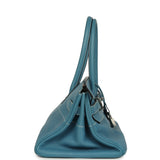 Vintage Hermes Shoulder Birkin 42 JPG Blue Jean Clemence Palladium Hardware - Thumbnail View 3