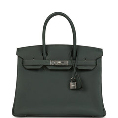 Hermes Birkin 30 Vert Mangrove Togo Palladium Hardware
