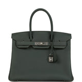 Hermes Birkin 30 Vert Mangrove Togo Palladium Hardware