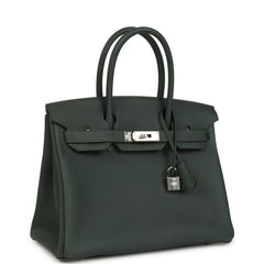 Hermes Birkin 30 Vert Mangrove Togo Palladium Hardware
