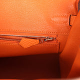Hermes Birkin 25 Orange Togo Palladium Hardware