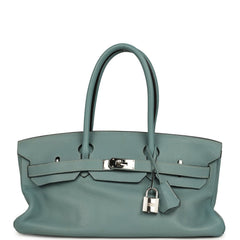 Vintage Hermes Shoulder Birkin 42 JPG Ciel Togo Palladium Hardware