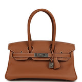 Hermes Shoulder Birkin Light 29 Gold Evercolor Palladium Hardware
