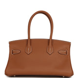 Hermes Shoulder Birkin Light 29 Gold Evercolor Palladium Hardware