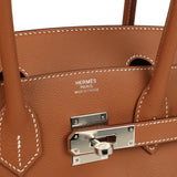 Hermes Shoulder Birkin Light 29 Gold Evercolor Palladium Hardware