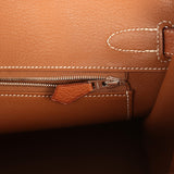 Pre-owned Hermes Birkin 30 Fauve Barenia Faubourg Palladium Hardware - Thumbnail View 9