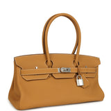 Vintage Hermes Shoulder Birkin 42 JPG Naturel Sable Togo Palladium Hardware - Thumbnail View 2