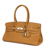 Vintage Hermes Shoulder Birkin 42 JPG Naturel Sable Togo Palladium Hardware - Thumbnail View 5